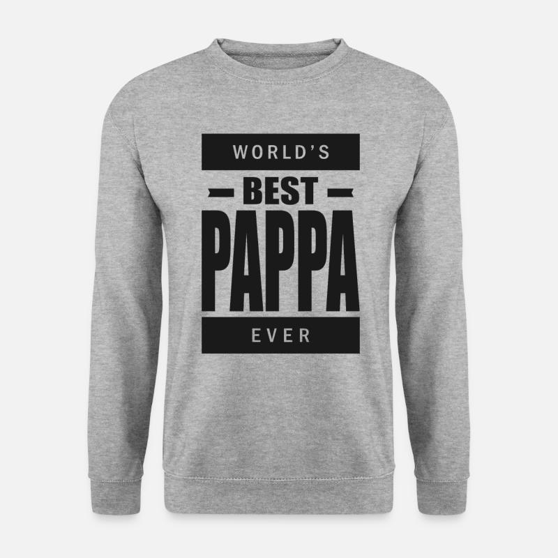 Bester Pappa überhaupt - Unisex Pullover - Weißgrau meliert