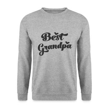 Meilleur grand-père du monde grand-père grand-père grand-père grand-père - Sweat-shirt Unisexe - gris chiné - Devant - Alina (178cm) & Michal (187cm)