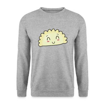 Polish Pierogi Poland Meal Baby Poland - Unisex Sweatshirt - salt & pepper - Front - Alina (178cm) & Michal (187cm)