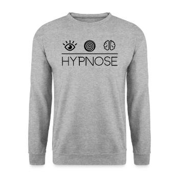 Hypnose T-Shirts Pull Idées Cadeaux - Sweat-shirt Unisexe - gris chiné - Devant - Alina (178cm) & Michal (187cm)