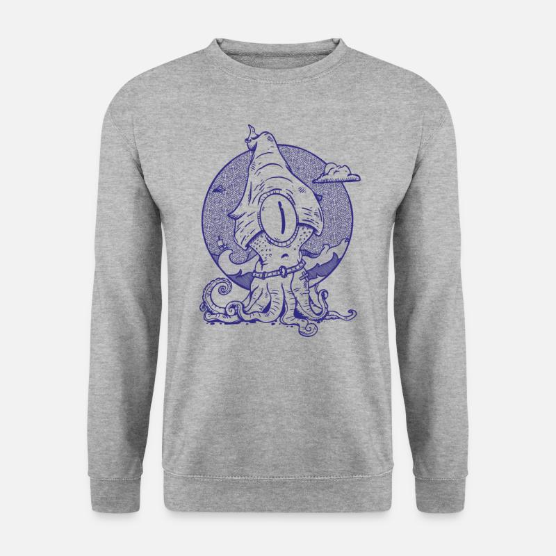 Confusing Octopus - Unisex Sweatshirt - salt & pepper