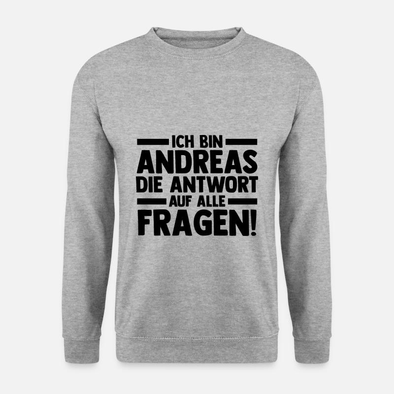 First name Andreas - Unisex Sweatshirt - salt & pepper