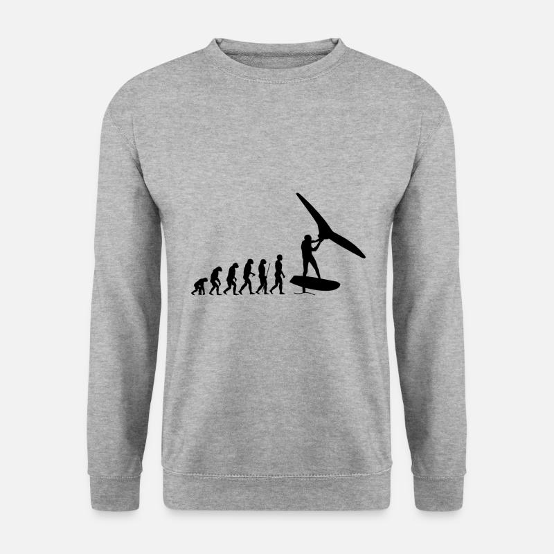 Foilwing Evolution - Unisex Pullover - Weißgrau meliert