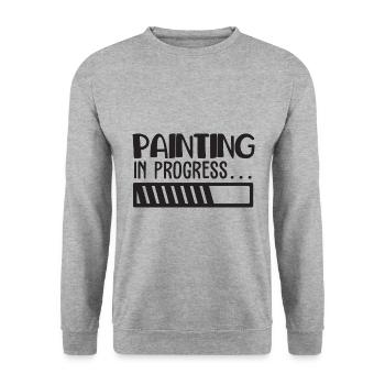 Maler und Lackierer, der Beste und Nervigste Beruf - Unisex Pullover - Weißgrau meliert - Vorne - Alina (178cm) & Michal (187cm)