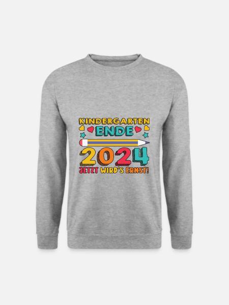 1 Grade School Child Back to School Kindergarten Kita E - Unisex Sweatshirt - salt & pepper