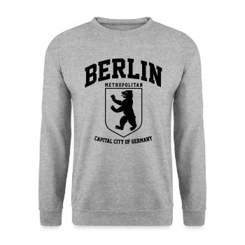 ERLIN METROPOLITAINE CCOG - Sweat-shirt Unisexe - gris chiné - Devant - Alina (178cm) & Michal (187cm)