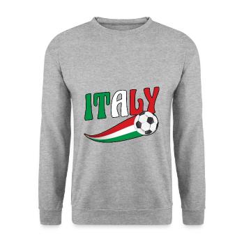 Italia Italiener Italienisch Italien - Unisex Pullover - Weißgrau meliert - Vorne - Alina (178cm) & Michal (187cm)