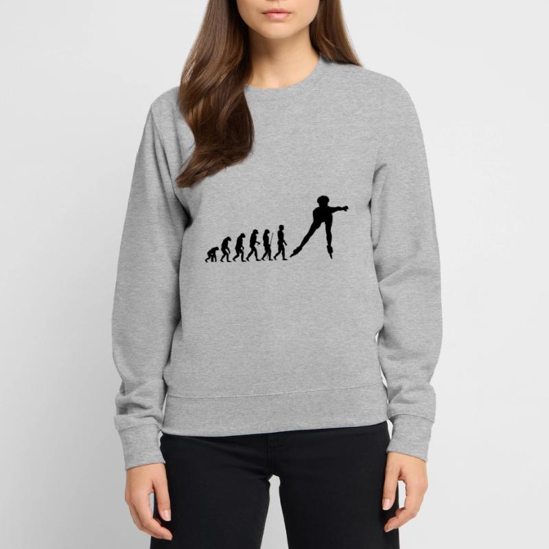 Inline skater evolution Unisex Sweatshirt