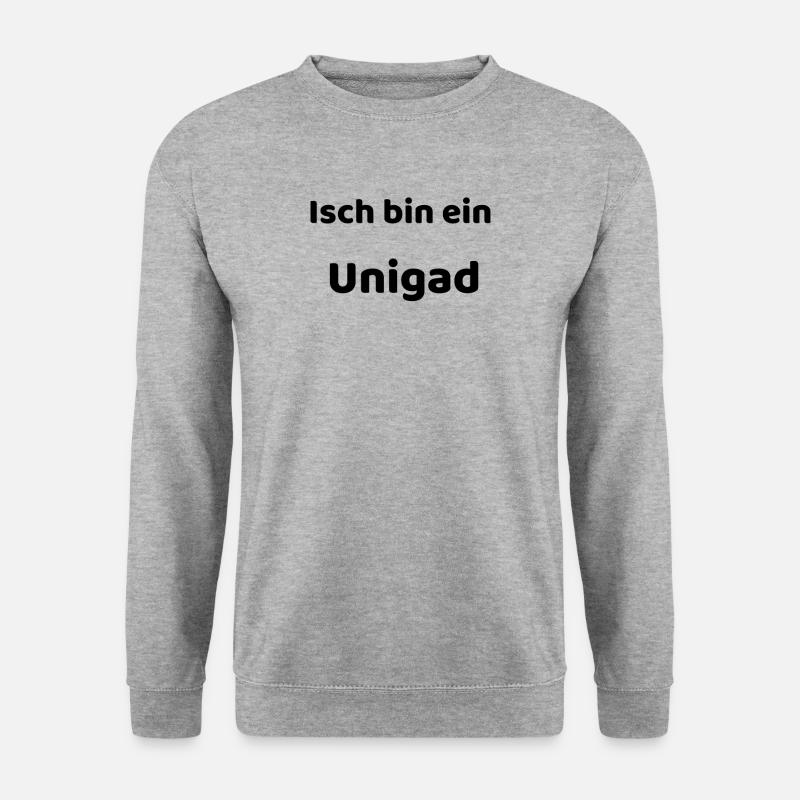 Unikat auf Sächsisch - Unisex Pullover - Weißgrau meliert