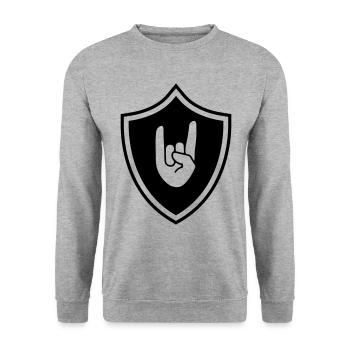 Armoiries du parti - Sweat-shirt Unisexe - gris chiné - Devant - Alina (178cm) & Michal (187cm)