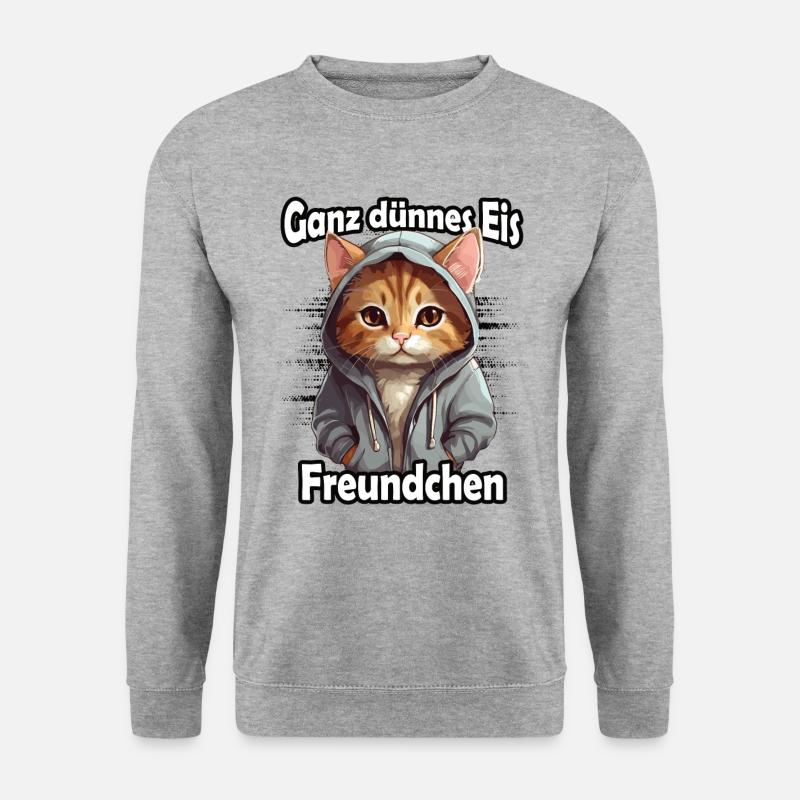 Very Thin Ice Cream Buddy - Unisex Sweatshirt - salt & pepper