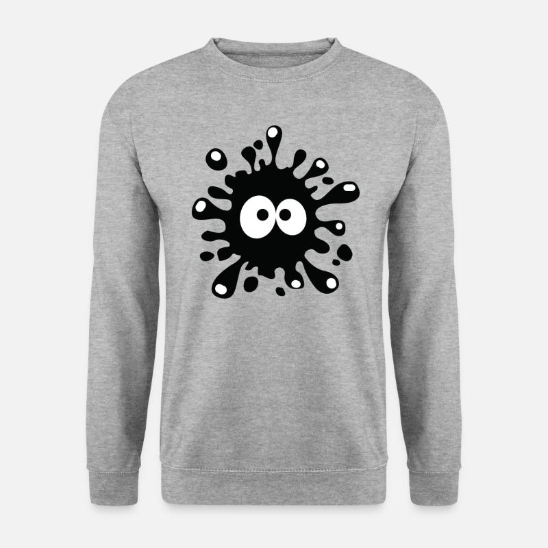 Guck - Unisex Pullover - Weißgrau meliert