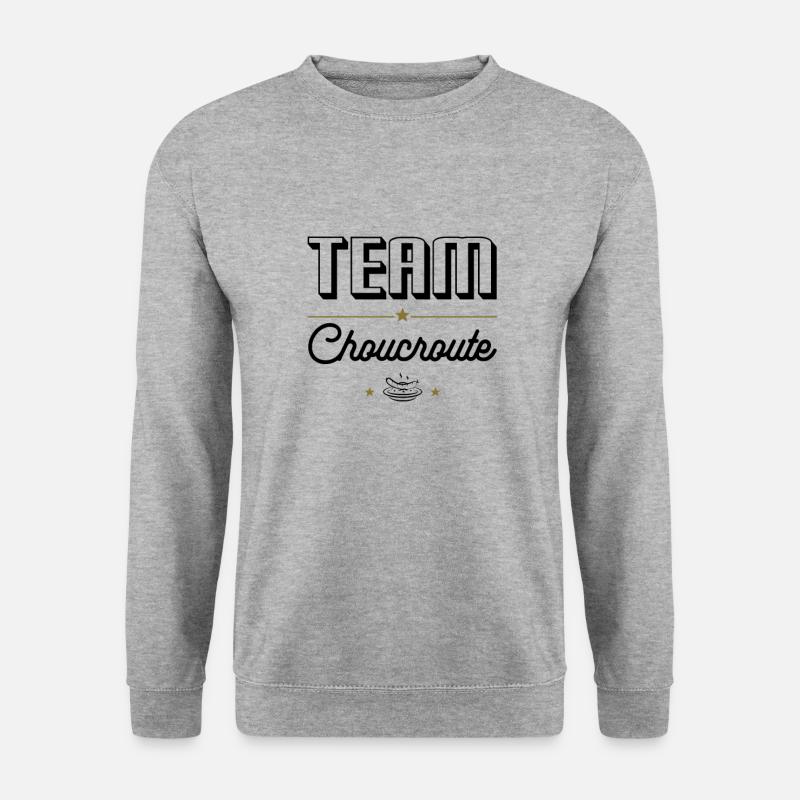 Team Sauerkraut, Fans von Garnished Sauerkraut - Unisex Pullover - Weißgrau meliert