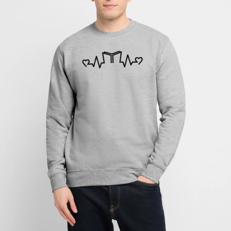 Herzfrequenz Buch Reader, Reader, Bücher Unisex Pullover