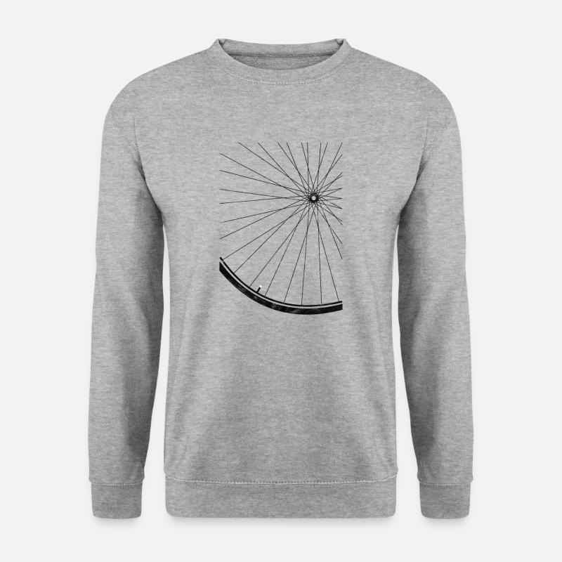 Fahrrad Speichen Shirt - Unisex Pullover - Weißgrau meliert
