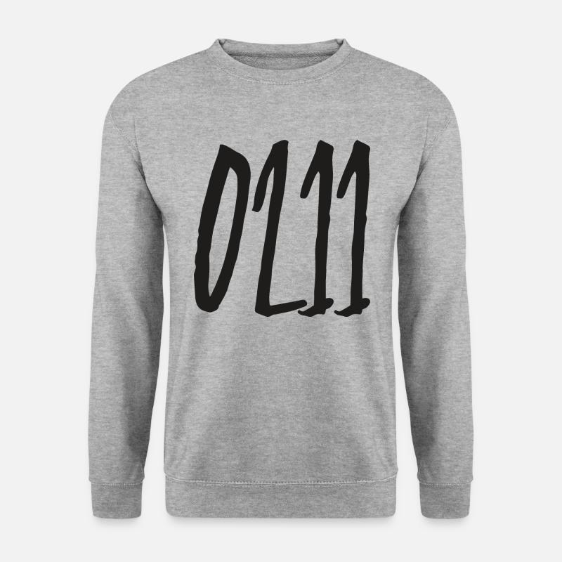0211 Area code Düsseldorf - Unisex Sweatshirt - salt & pepper