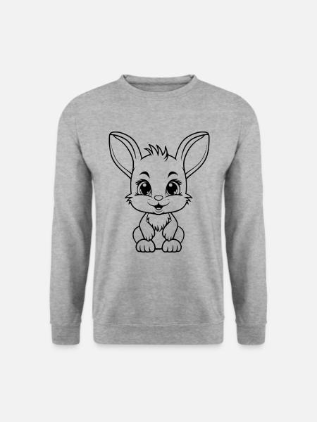 Cute Rabbit - Unisex Sweatshirt - salt & pepper