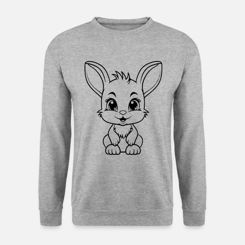 Lapin mignon - Sweat-shirt Unisexe - gris chiné