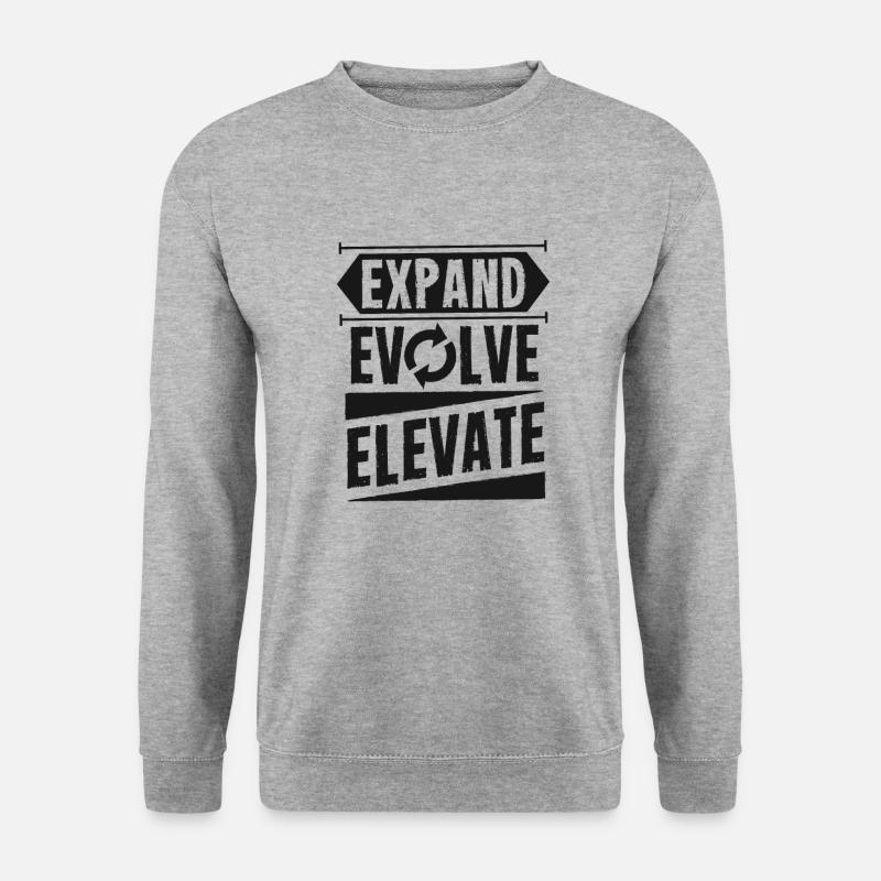 Expand - Evolve - Success - Unisex Sweatshirt - salt & pepper