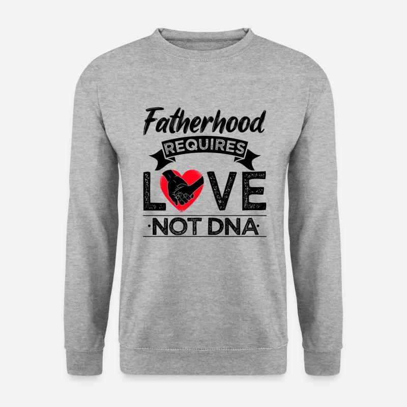 Stiefvater Fatherhood Geschenk - Unisex Pullover - Weißgrau meliert