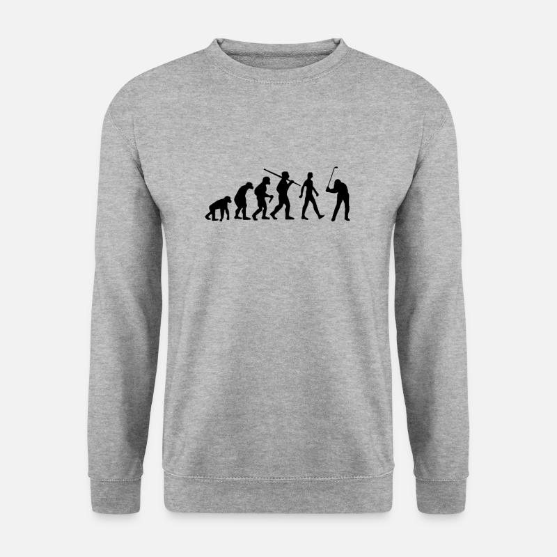 Golf Evolution Golfer - Unisex Sweatshirt - salt & pepper