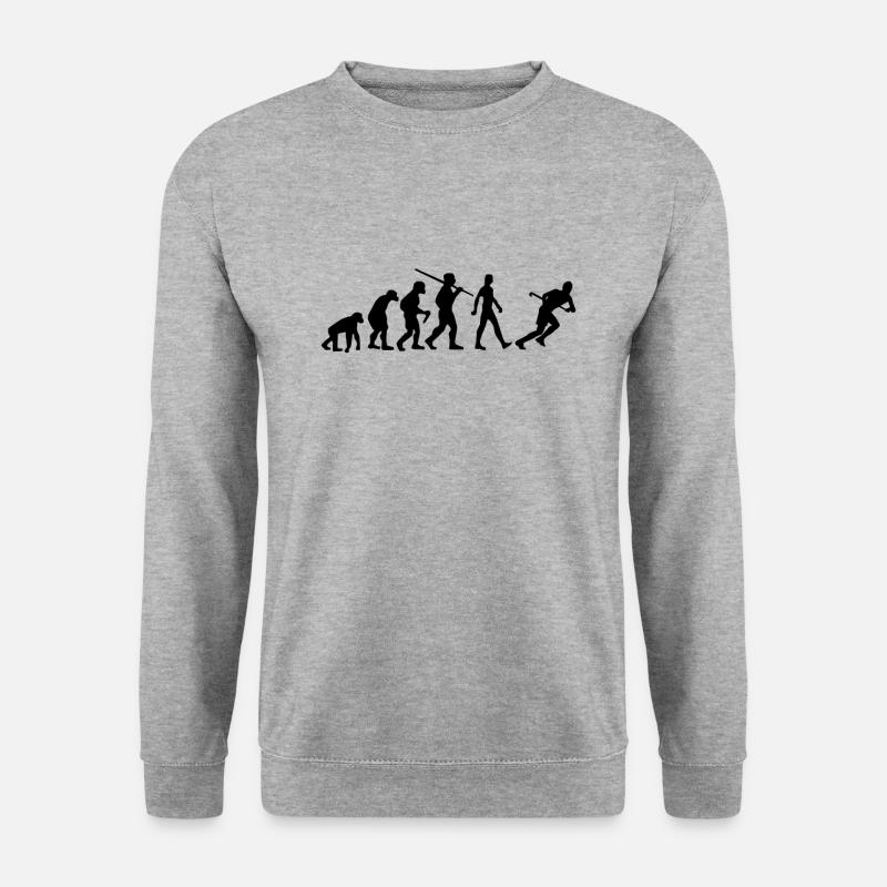 Hockey Evolution Feldhockey - Unisex Pullover - Weißgrau meliert