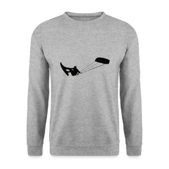 Kitesurf Kitesurf Kiten - Sweat-shirt Unisexe - gris chiné - Devant - Alina (178cm) & Michal (187cm)