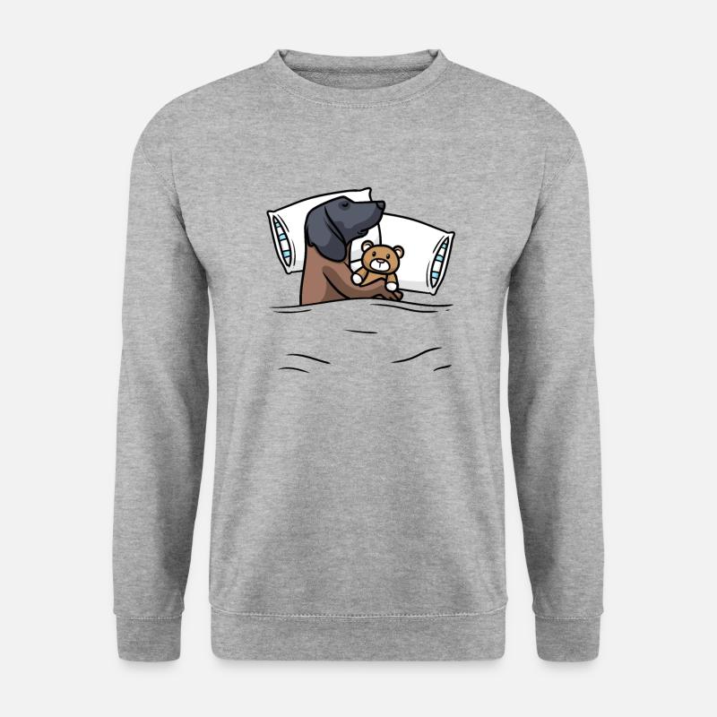 Bayerischer Gebirgsschweißhund - Unisex Pullover - Weißgrau meliert
