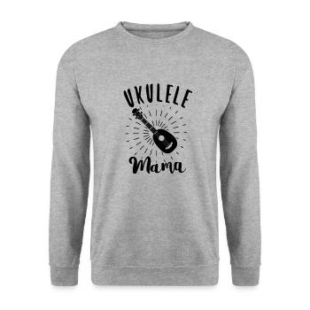Ukulele Hawaii Uke Guitar Music Hawaiian Gift - Unisex Sweatshirt - salt & pepper - Front - Alina (178cm) & Michal (187cm)