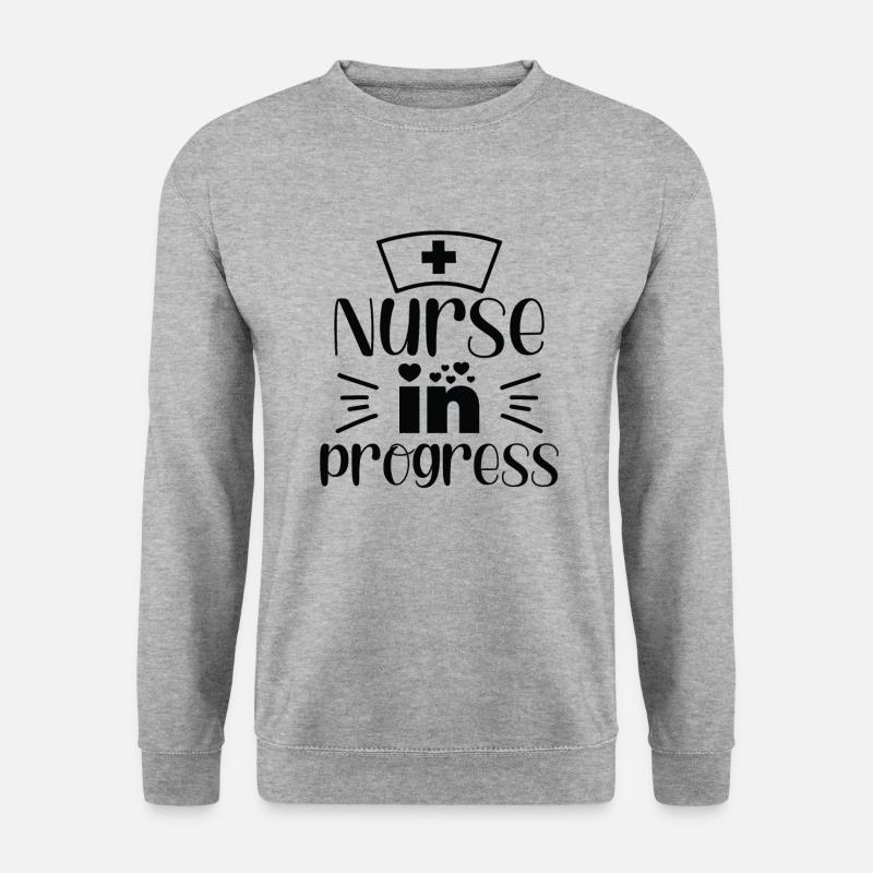 Nurse in Progress - Unisex Sweatshirt - salt & pepper