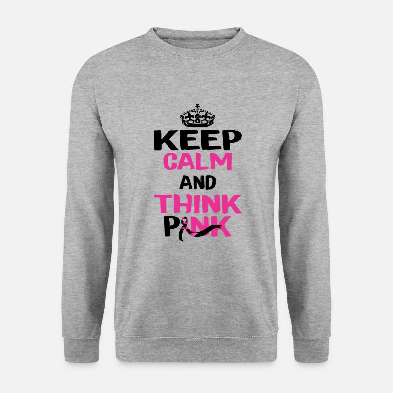 Keep calm and think pink - Unisex Sweatshirt - salt & pepper