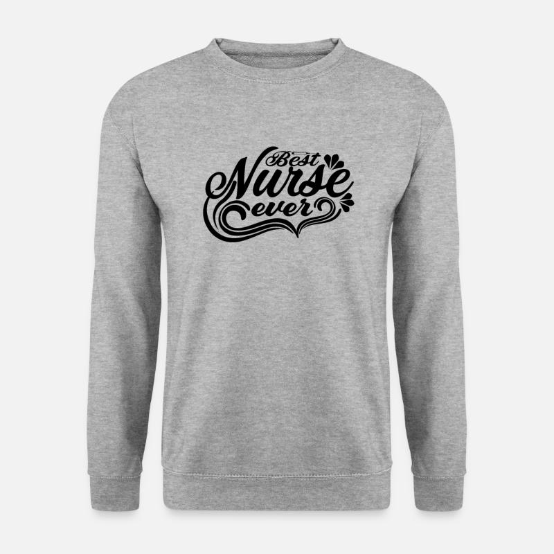 Beste Krankenschwester aller Zeiten - Unisex Pullover - Weißgrau meliert