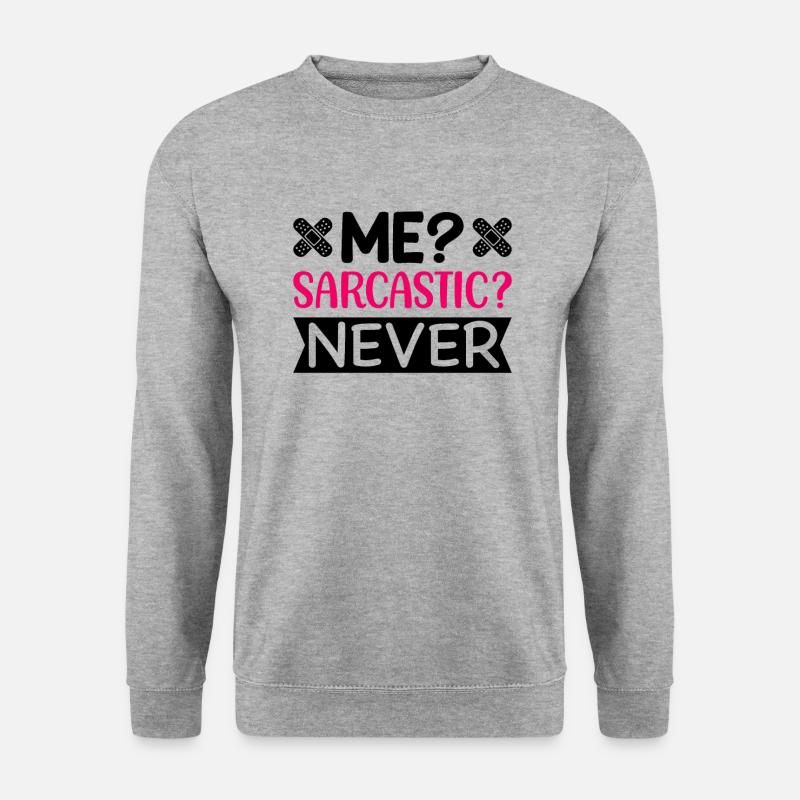Ich Sarkastisch Krankenschwester - Unisex Pullover - Weißgrau meliert