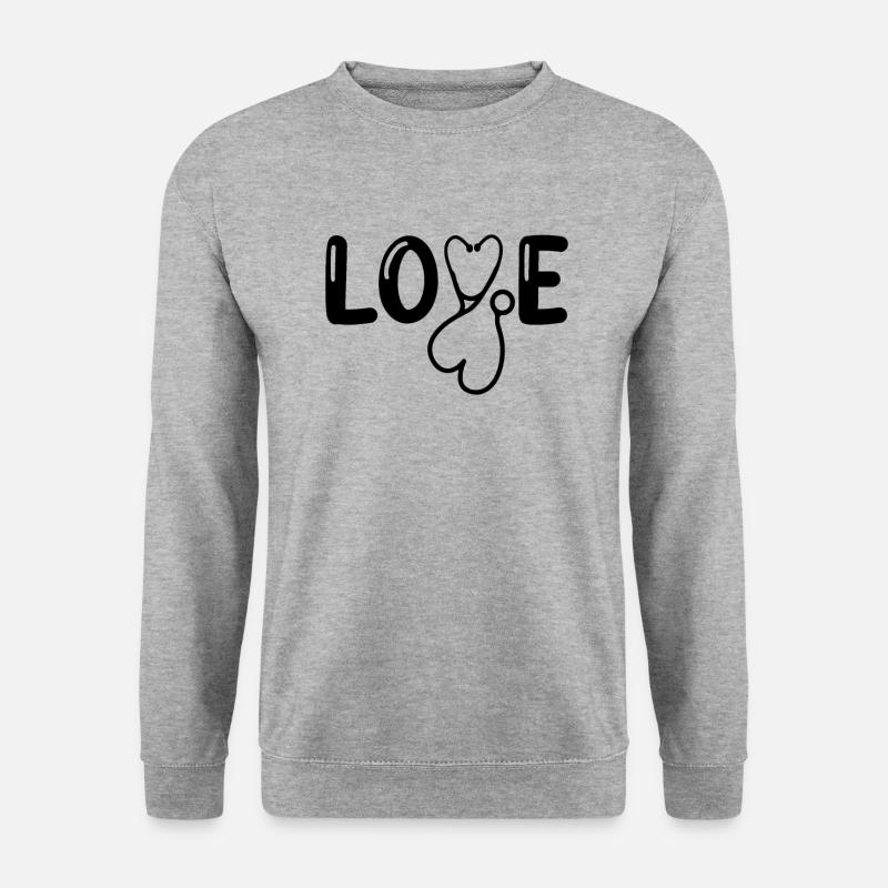 Krankenschwester - Unisex Pullover - Weißgrau meliert