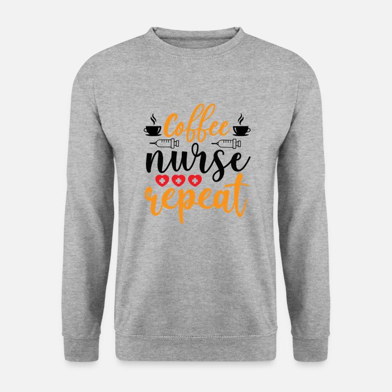 Coffee Nurse Repeat - Unisex Sweatshirt - salt & pepper