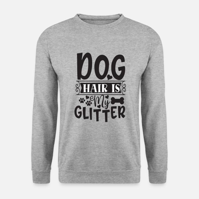 Hundehaare egal - Unisex Pullover - Weißgrau meliert
