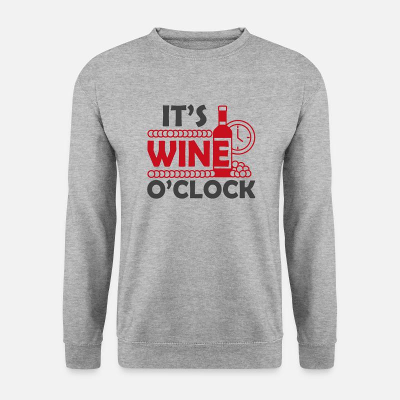 It's wine time - Unisex Sweatshirt - salt & pepper