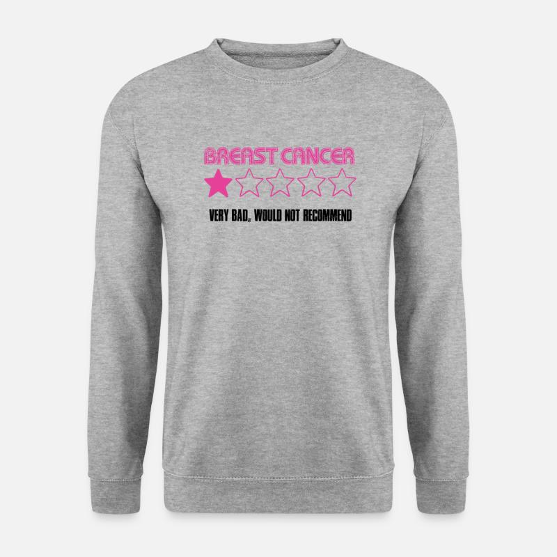 Brustkrebs Bewertung - Unisex Pullover - Weißgrau meliert