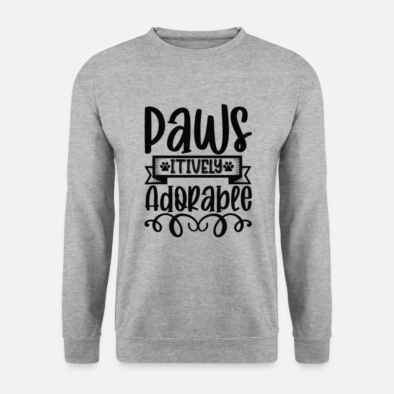 Pawsitively Admirable - Unisex Sweatshirt - salt & pepper