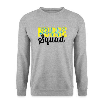 Nurse squad - Unisex Sweatshirt - salt & pepper - Front - Alina (178cm) & Michal (187cm)