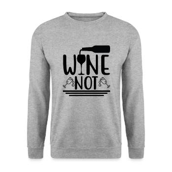 Vin pas - Sweat-shirt Unisexe - gris chiné - Devant - Alina (178cm) & Michal (187cm)