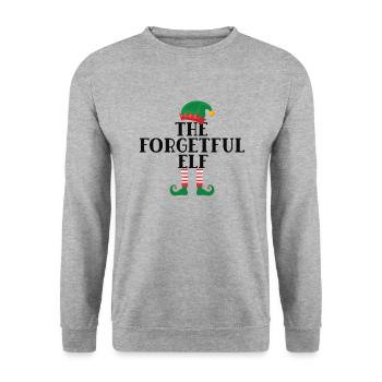 Die vergessliche Elfe Norweger Muster - Unisex Pullover - Weißgrau meliert - Vorne - Alina (178cm) & Michal (187cm)