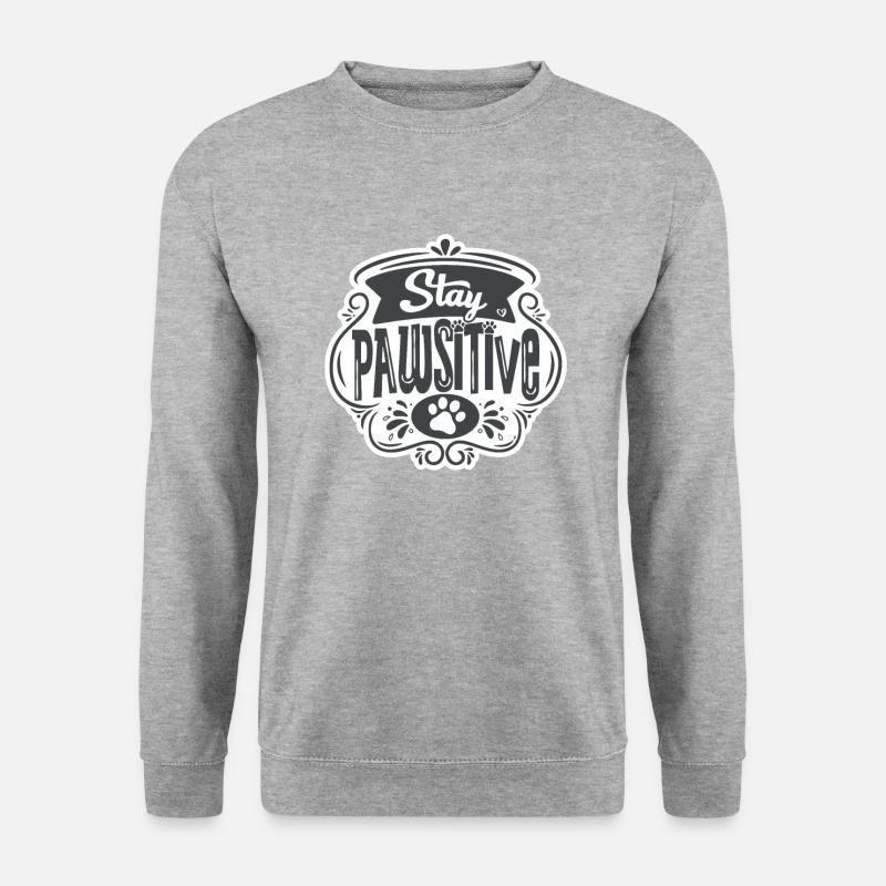 Remain Pawsitive - Unisex Sweatshirt - salt & pepper