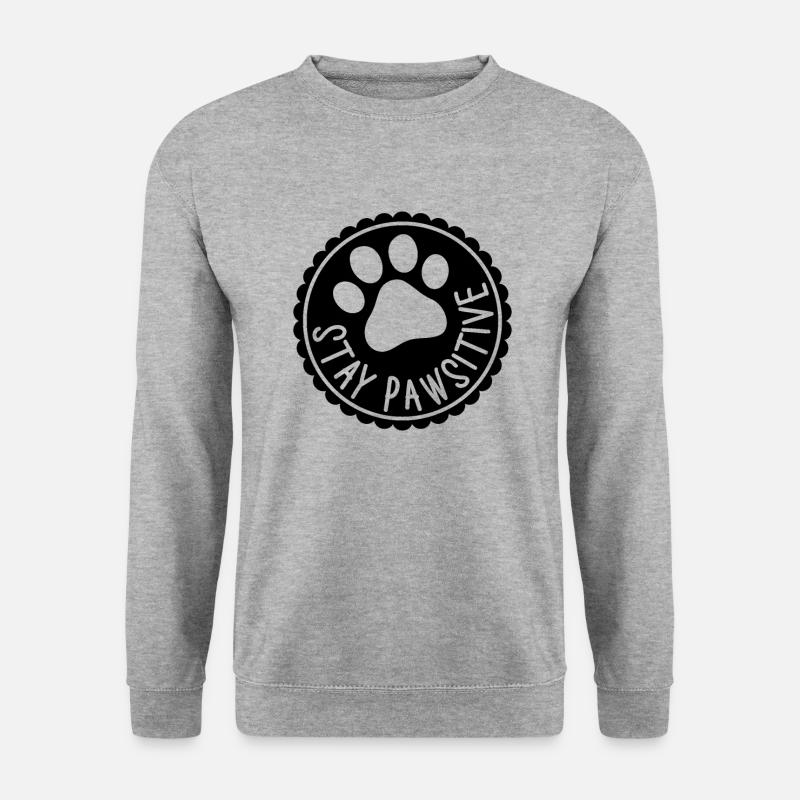 Stay Pawsitive - Unisex Sweatshirt - salt & pepper