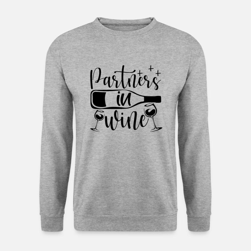 Partner in wine - Unisex Sweatshirt - salt & pepper
