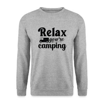 Randonnée Nature Montagnes - Sweat-shirt Unisexe - gris chiné - Devant - Alina (178cm) & Michal (187cm)
