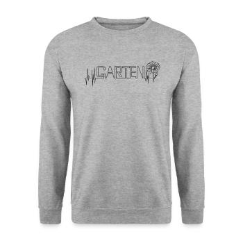 Garten Herzschlag Gartenarbeit Gärtner Gärtnerin - Unisex Pullover - Weißgrau meliert - Vorne - Alina (178cm) & Michal (187cm)