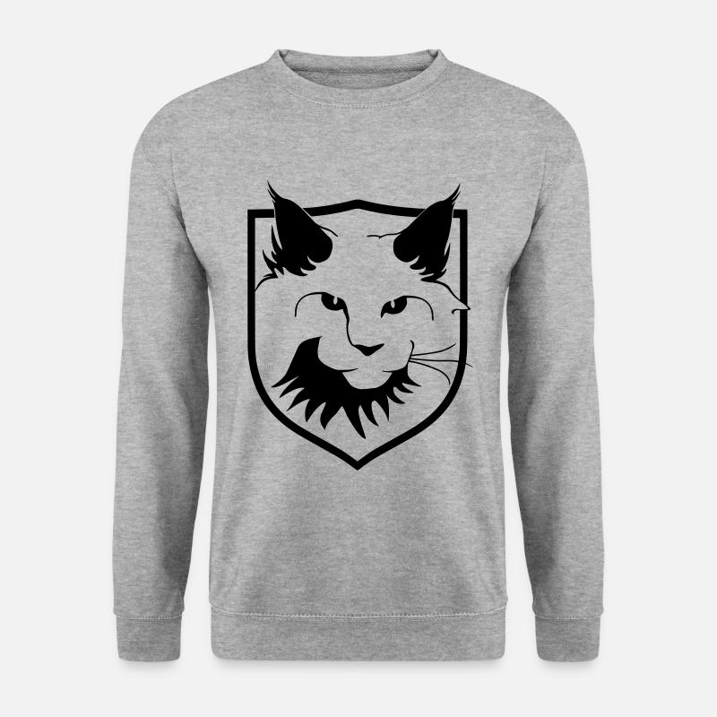 Maine Coon - Unisex Pullover - Weißgrau meliert