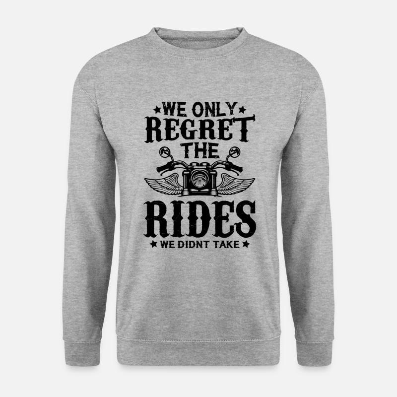 Motorrad - Unisex Pullover - Weißgrau meliert