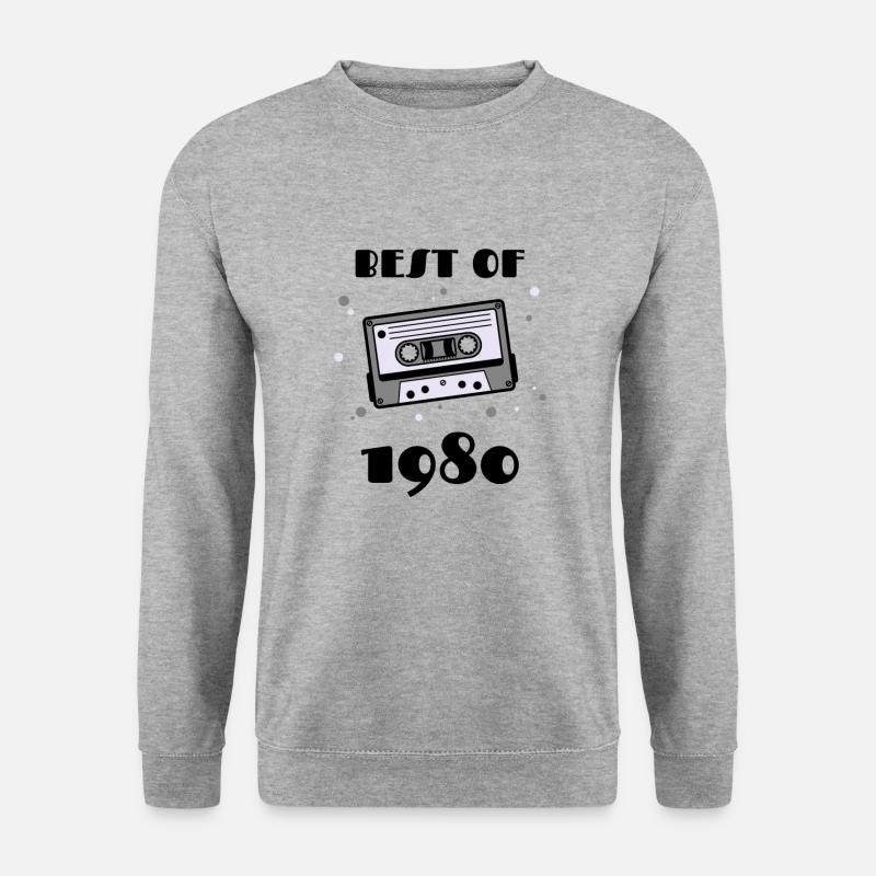 BEST OF 1980 - Unisex Pullover - Weißgrau meliert